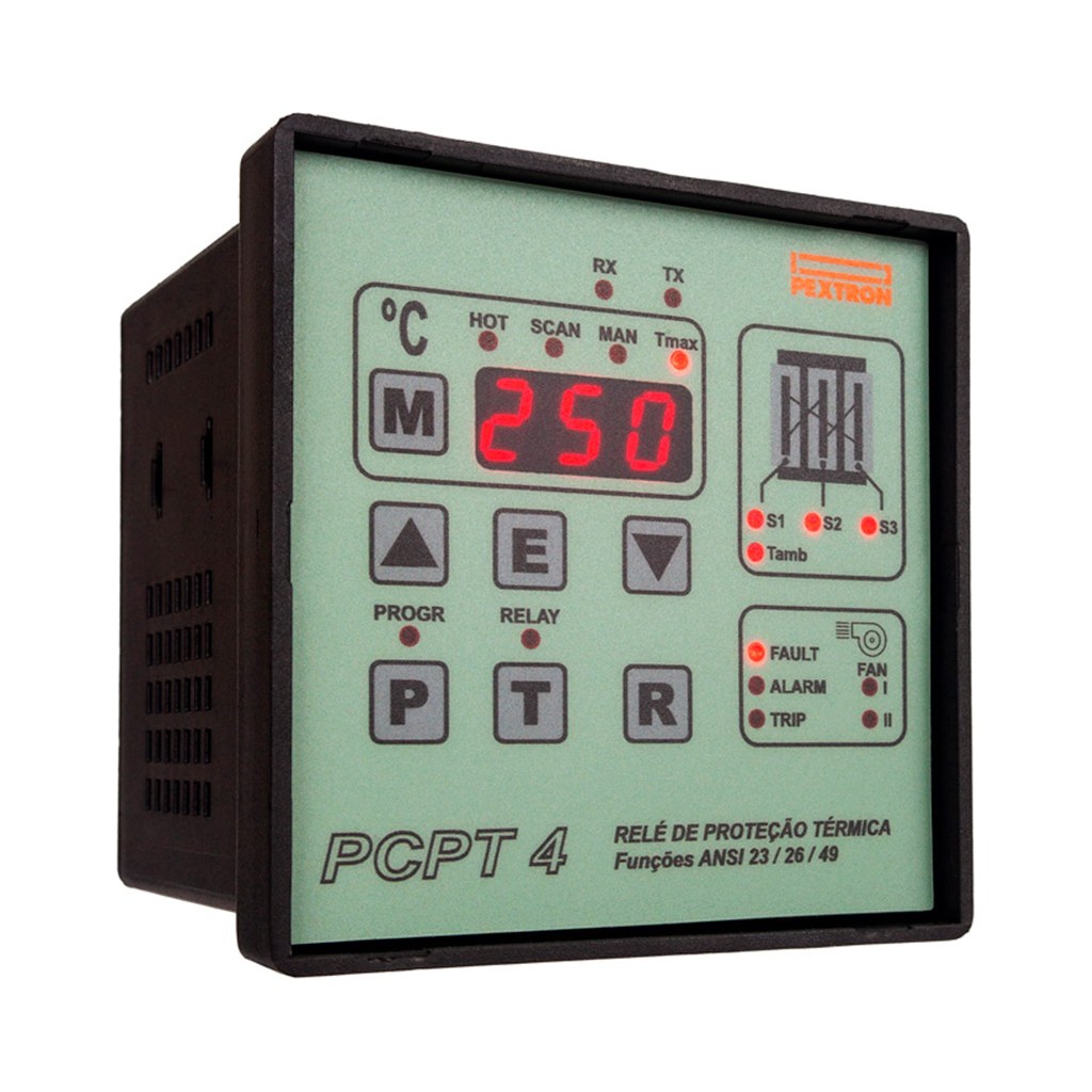 Relé de Proteção Térmica Pextron PCPT-4-T SmA 20-270 Vca/Vcc